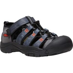 KEEN Newport H2 Big Kids Sandals Size 11 Black Gray Orange GUC